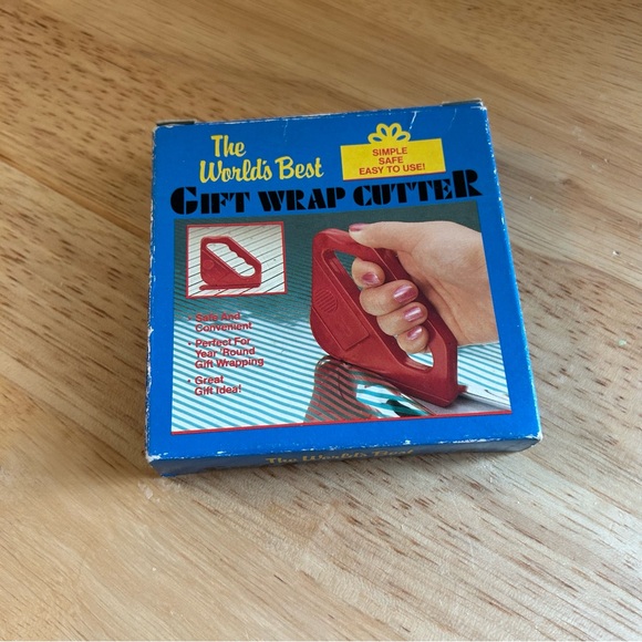 Vintage The‎ Worlds Best Gift Wrap Cutter  Giftco. Inc Unopened In Box - Picture 4 of 6